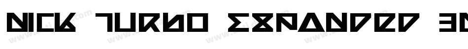 Nick Turbo Expanded 3D字体转换